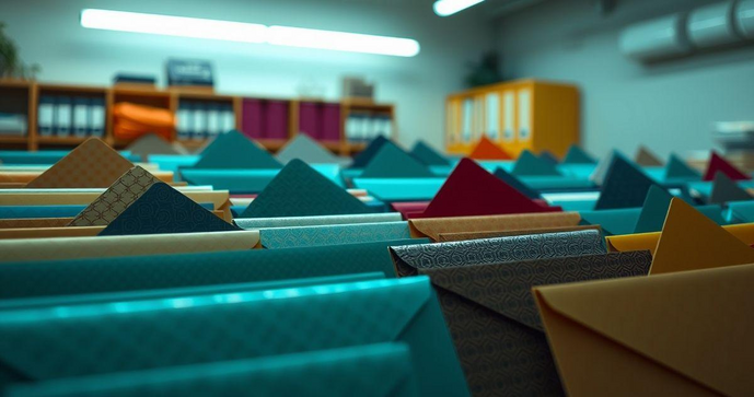 Envelope plástico de segurança personalizado para proteção e organização eficaz