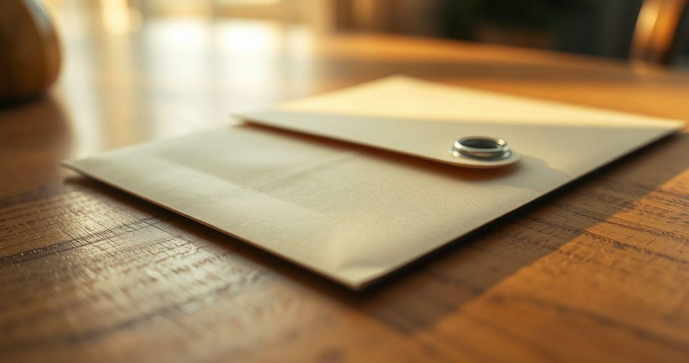 Envelope de segurança inviolável garante proteção total para documentos importantes