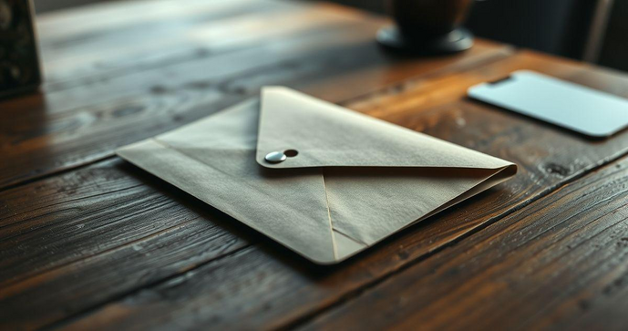 Envelope de segurança personalizado para proteger suas informações com estilo