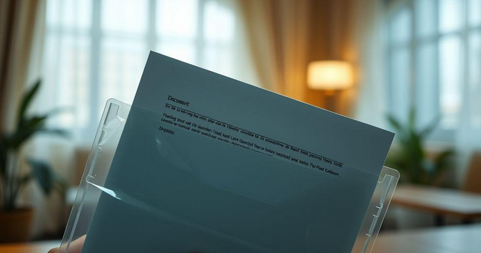 Envelope de plástico de segurança é essencial para preservar documentos valiosos