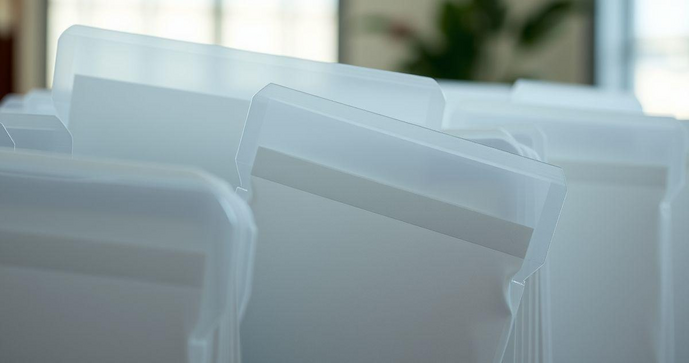 Envelopes plásticos com aba adesivada são a solução ideal para proteger e enviar documentos com segurança